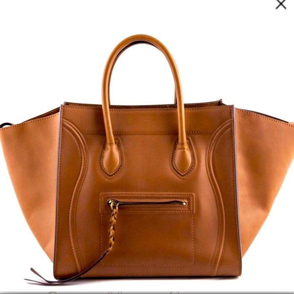 Celine Handbags - Celine Medium Luggage Phantom Natural Calf